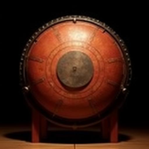 大きく迫力のある和太鼓